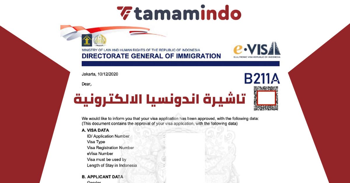فيزا اندونيسيا الكتروني | التأشيرة الإلكترونية الاندونيسية 2022